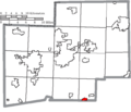 Map of Stark County Ohio Highlighting Magnolia Village
