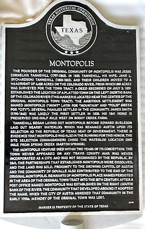 Montopolis History Marker