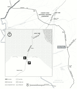 NPS mojave-lava-tube-trail-map