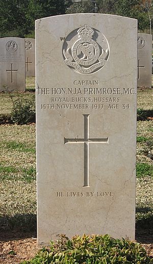 Neil Primrose CWGC gravestone