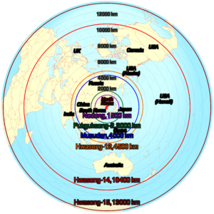 North Korean missile range
