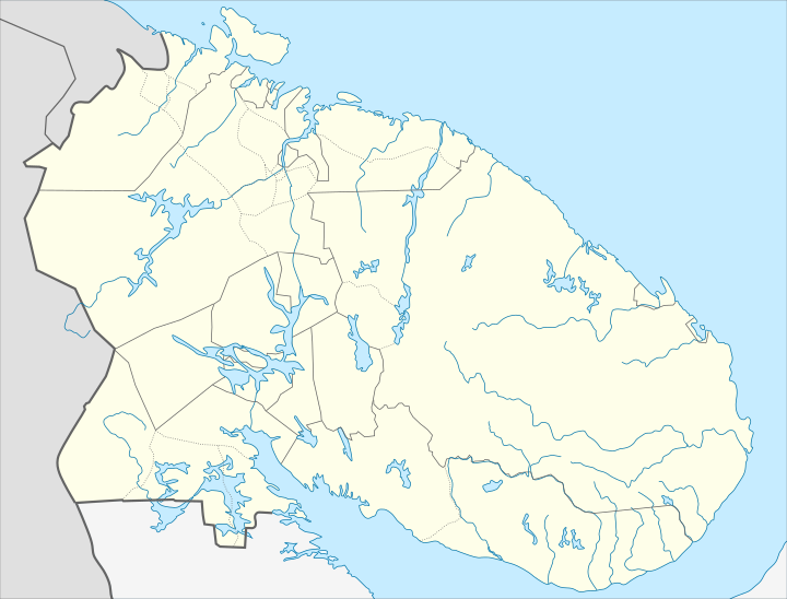 Outline Map of Murmansk region