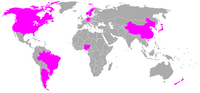 Participating countries in women's football at the 2008 Olympics