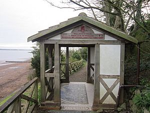 Pavilion at the start and end of the Hadrian's Wall Path at Bowness, Cumberland - geograph-2884530