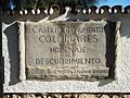 Plaque of Castillo de Colomares