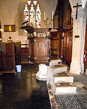 Pulpit at St Michael and All Angels Torrington