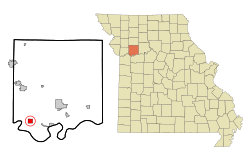 Location of Orrick, Missouri