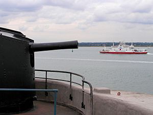 Red Funnel Ferry from Calshot Castle, Hampshire - geograph.org.uk - 726656
