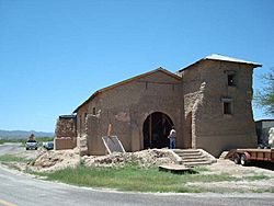 Ruins of Sacred Heart Mission along FM 170 in Ruidosa