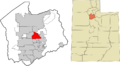 Salt Lake County Utah incorporated and unincorporated areas Murray highlighted