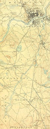 Shawsheen River (Massachusetts) map