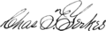 Signature of Charles Tyson Yerkes Jr. (1837–1905)