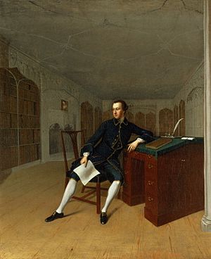 Sir Roger Newdigate in the Library at Arbury Arthur Devis.jpg