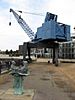 Statue and crane, Cardiff Bay - geograph.org.uk - 1565156.jpg