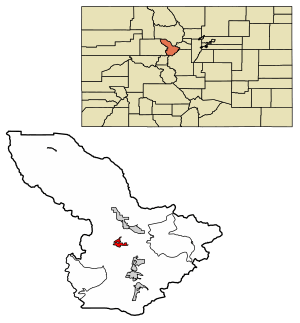 Location of the Town of Frisco in Summit County, Colorado.
