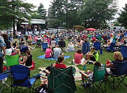 Summit NJ summer concert series music with people