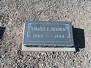 Tempe-Double Butte Cemetery-1888-Lowell Edward Redden