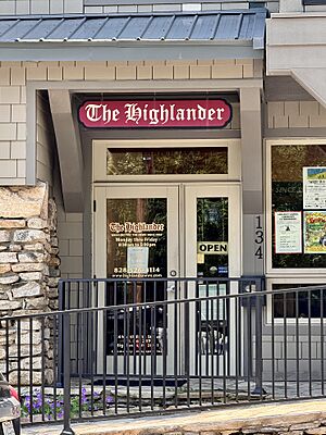 The Highlander newspaper headquarters in Highlands, North Carolina, at 134 N 5th St