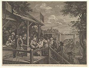 The Polling, Plate III- Four Prints of an Election MET DP827059
