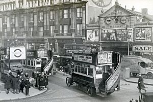 Tottenham Court road in London 1927
