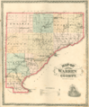 Warren County, Indiana map from 1877 atlas