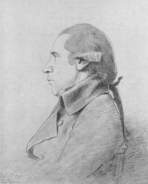 William Combe, drawn by Georg Dance, 1793. National Portrait Gallery