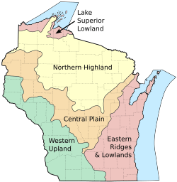 Wisconsin geographic provinces