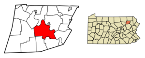Wyoming County Pennsylvania Incorporated Eaton Township Highlighted.svg