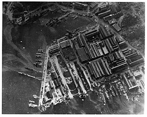 Yokosuka naval base 18 July 1945