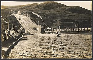 (Postcard). The chute, Wonderland, Miramar. New Zealand post card (carte postale). Aldersley series 99943 (1909)