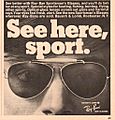 1968 Ray Ban Advertisement