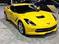 2014 Chevy Corvette Stingray in yellow at LA Auto Show