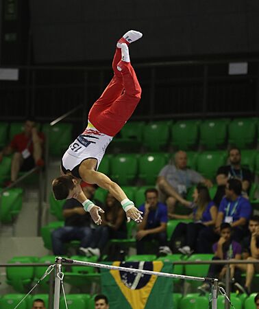 2019-06-27 1st FIG Artistic Gymnastics JWCH Men's All-around competition Subdivision 4 Horizontal bar (Martin Rulsch) 233