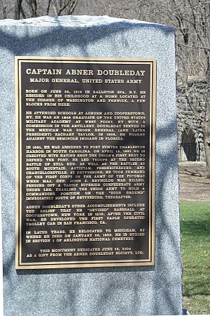 Abner Doubleday monument Ballston Spa, NY