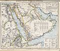 Arabia, Egypt, Nubia and Abyssinia 1883 map