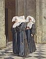 Armand Gautier - Three Nuns in the Portal of a Church - Walters 371383