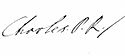 Charles Edward Stuart's signature