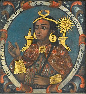 Brooklyn Museum - Atahualpa, Fourteenth Inca, 1 of 14 Portraits of Inca Kings - overall
