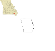 Location of Neelyville, Missouri