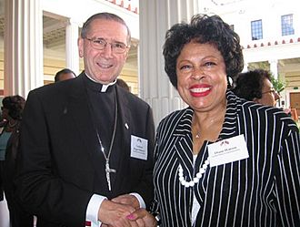 Cardinal Roger Mahony and Congresswoman Diane Watson