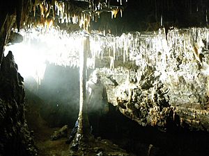 Column in Crackpot Cave