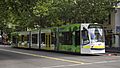 D2 5001 (Melbourne tram) in Elizabeth St on route 19 to North Coburg in PTV livery, December 2013