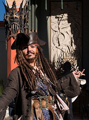 Dale Clark poses as Johnny Depp, in Pirates of the Caribbean, 24391