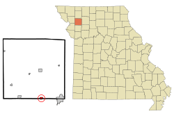 Location of Osborn, Missouri