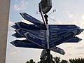 Direction signs - Plovdiv's sister cities, Bulgaria