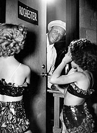 Eddie Anderson Rochester dressing room visitors 1952