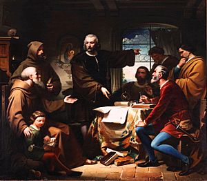 Eduardo Cano - Cristóbal Colón en el convento de la Rábida