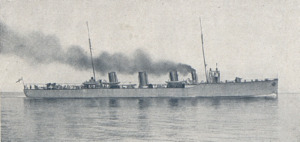 Englisches Zerstörerführerschiff "Tipperary" (cropped)