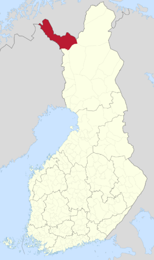 Location of Enontekiö in Finland