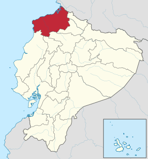 Location within Ecuador